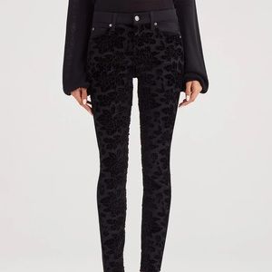 b(air) Denim Ankle with Full Lace Front Panels